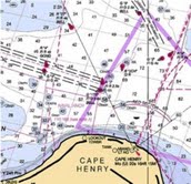 Nautical Chart of Cape Henry